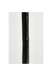 Colin Beistelltisch - H68 x Ø24 cm - Recyceltes Aluminium - 100% FSC - Schwarz