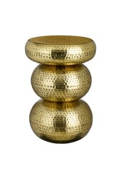 Clide Beistelltisch - H47 x Ø33 cm - Metall - Antik Gold