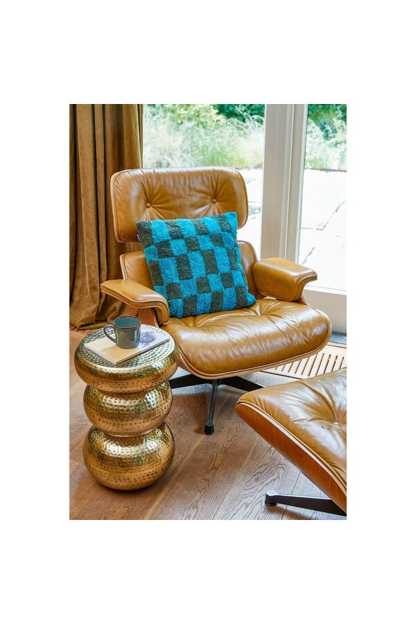 Clide Beistelltisch - H47 x Ø33 cm - Metall - Antik Gold