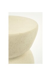 Screw Beistelltisch - L26 x B26 x H37 cm - Keramik - Off White