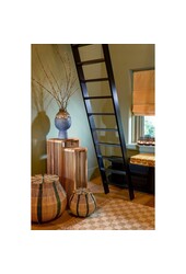 Yonker Pflanzentisch - 2er Set - L35 x B25 x H80 cm - Recyceltes Holz - Braun