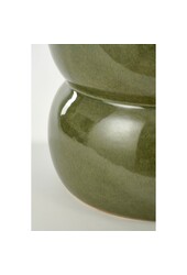 Vendi Beistelltisch - H40 x Ø35 cm - Keramik - Dunkelgrün