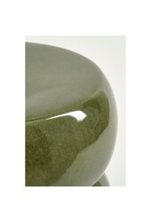 Vendi Beistelltisch - H44 x Ø32 cm - Keramik - Dunkelgrün