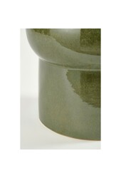 Vendi Beistelltisch - H44 x Ø32 cm - Keramik - Dunkelgrün