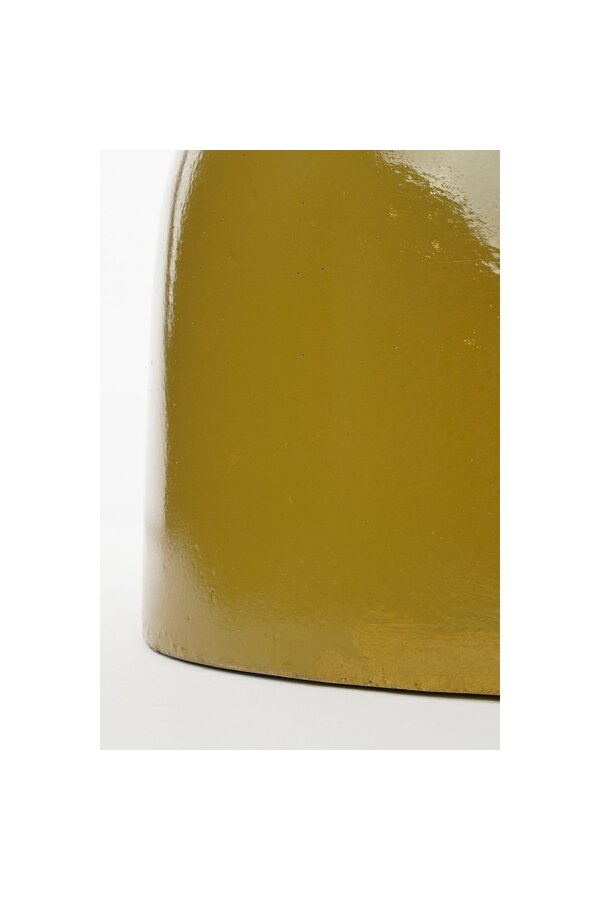 Stage Beistelltisch - H45 x Ø35 cm - Zement - Gelb