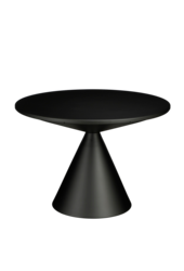 Royale Beistelltisch - H42 x Ø60 cm - Metall - Schwarz