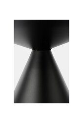 Royale Beistelltisch - H42 x Ø60 cm - Metall - Schwarz