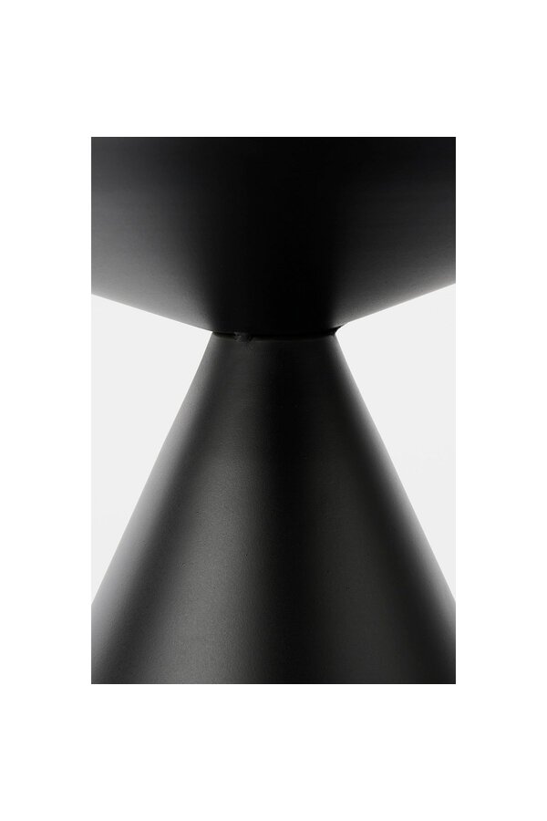 Royale Beistelltisch - H42 x Ø60 cm - Metall - Schwarz