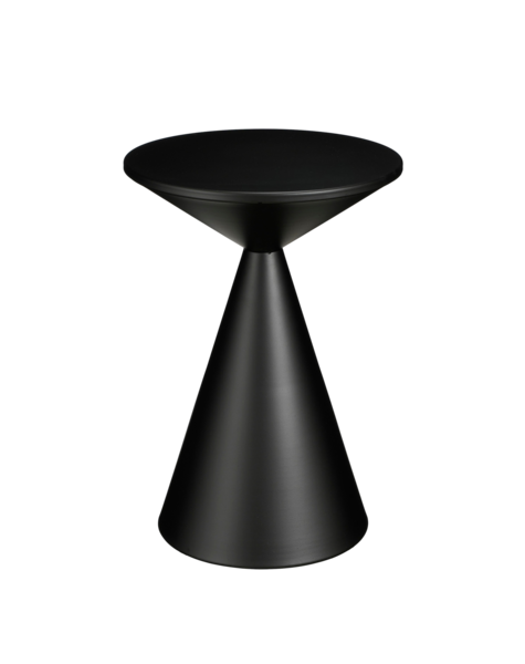 Mica Decorations Royale Beistelltisch - H55 x Ø40 cm - Metall - Schwarz