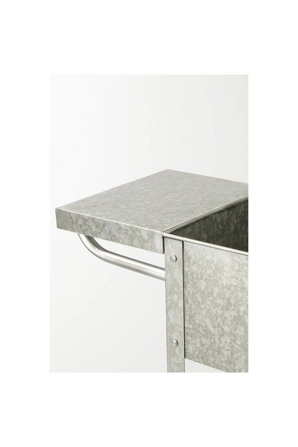 Ken Grow Table - L70 x B38 x H127 cm - Verzinktes Stahlblech