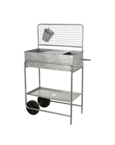 Mica Decorations Ken Grow Table - L77 x B38 x H119 - Verzinktes Stahlblech