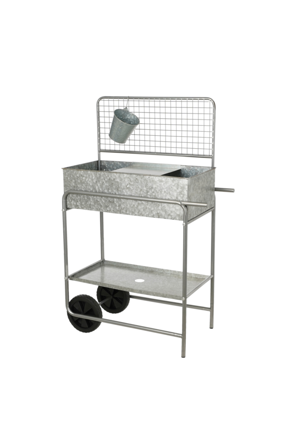 Ken Grow Table - L77 x B38 x H119 - Verzinktes Stahlblech