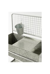 Ken Grow Table - L77 x B38 x H119 - Verzinktes Stahlblech