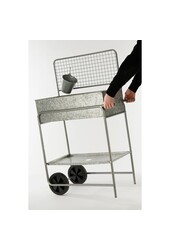 Ken Grow Table - L77 x B38 x H119 - Verzinktes Stahlblech