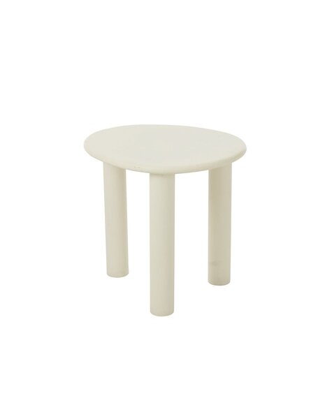 J-Line Beistelltisch Bali Mdf/Pvc Weiß Klein