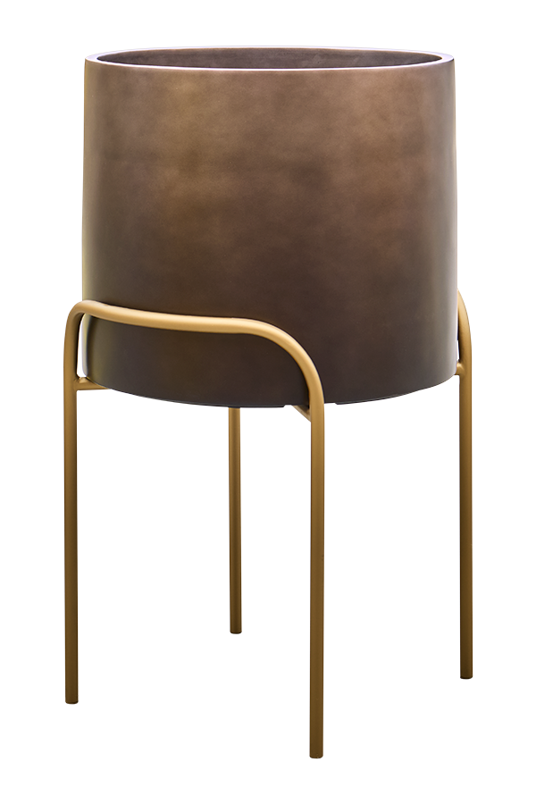 Baq Gradient Elevated Cylinder Hochmatt Kaffee ( + Fuß)