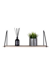 Arnhem Regal – Stahl, Holz, Schwarz/Natur – 65 x 17 x 27 cm