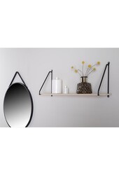 Arnhem Regal – Stahl, Holz, Schwarz/Natur – 65 x 17 x 27 cm