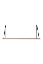 Arnhem Regal – Stahl, Holz, Schwarz/Natur – 65 x 17 x 27 cm