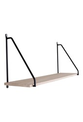 Arnhem Regal – Stahl, Holz, Schwarz/Natur – 65 x 17 x 27 cm
