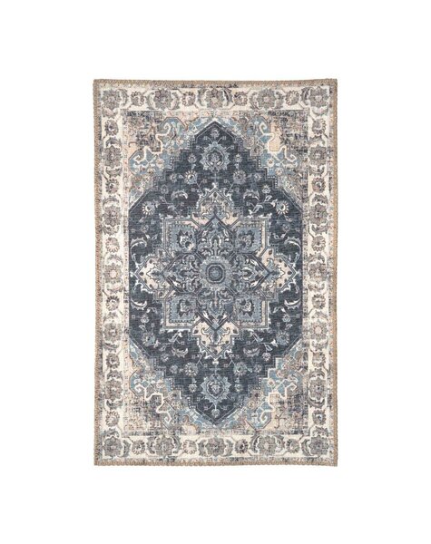 Havana Fußmatte – Blau, Chenille-Polyester, 50 x 80 cm