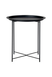 Bastia Beistelltisch – Stahl, Schwarz – Ø47x50 cm