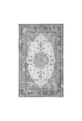 Havana Fußmatte – Chenille-Polyester, Schwarz/Weiß – 50 x 80 cm