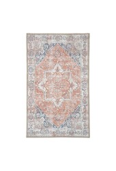 Havana Fußmatte – Blau/Orange, Chenille-Polyester, 50 x 80 cm