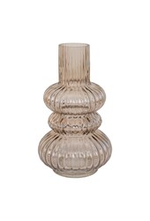 Vase – Rauchglas, mundgeblasenes Glas, Ø 15 x 25 cm
