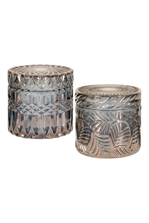 Töpfe – Geräuchert, Glas, Ø 9 x 8,5 cm – 2er-Set