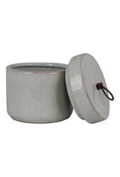 Topf – Grau, Steingut, Ø 10,5 x 10 cm