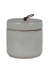 Topf – Grau, Steingut, Ø 10,5 x 10 cm