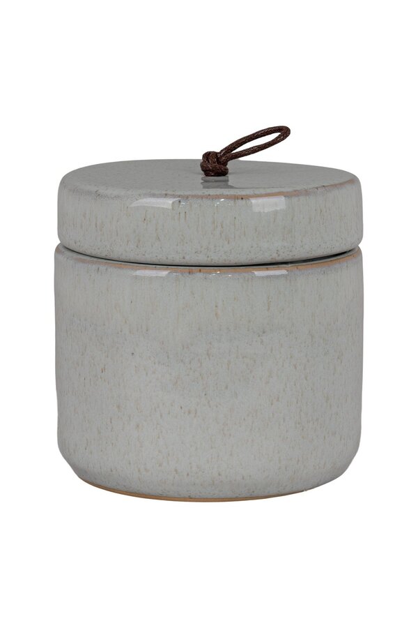 Topf – Grau, Steingut, Ø 10,5 x 10 cm