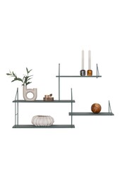 Harlem Plank – Grün, Stahl/Paulownia, 99 x 17,5 x 62 cm