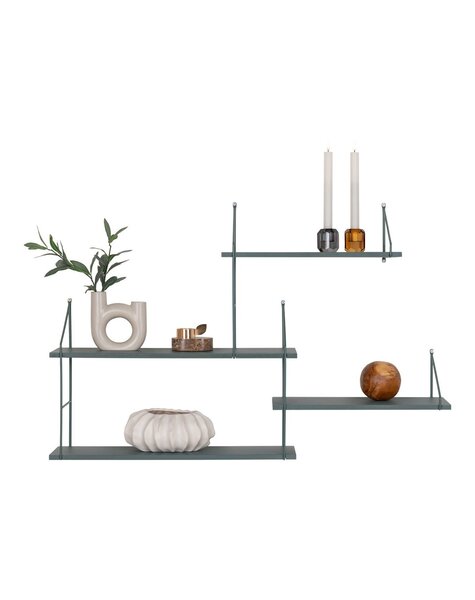Harlem Plank – Grün, Stahl/Paulownia, 99 x 17,5 x 62 cm