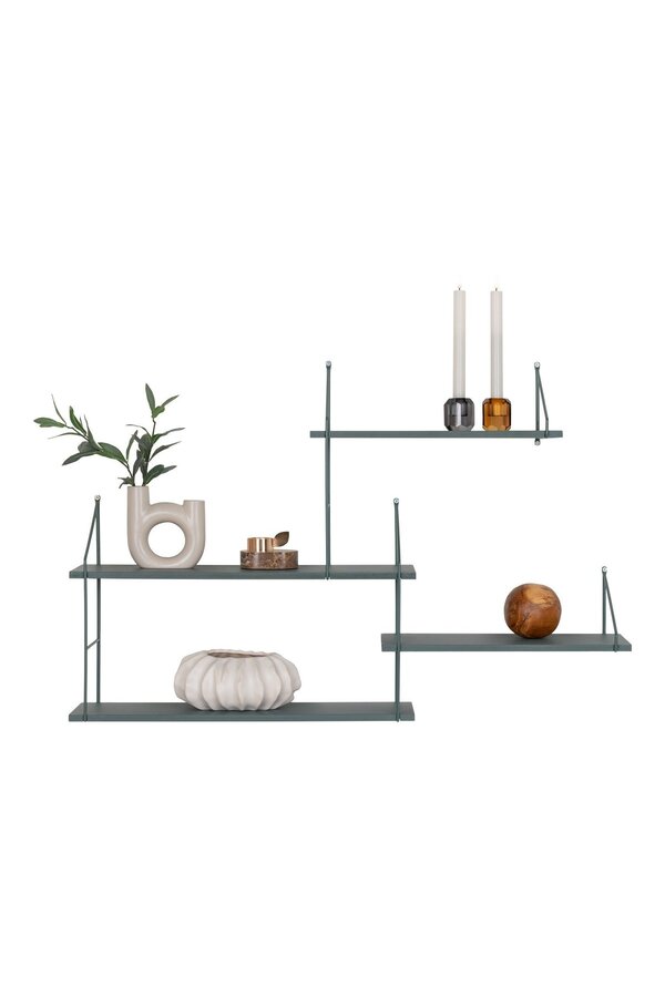 Harlem Plank – Grün, Stahl/Paulownia, 99 x 17,5 x 62 cm