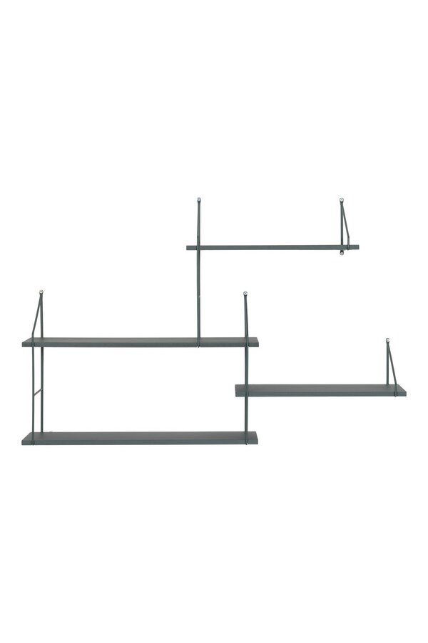 Harlem Plank – Grün, Stahl/Paulownia, 99 x 17,5 x 62 cm