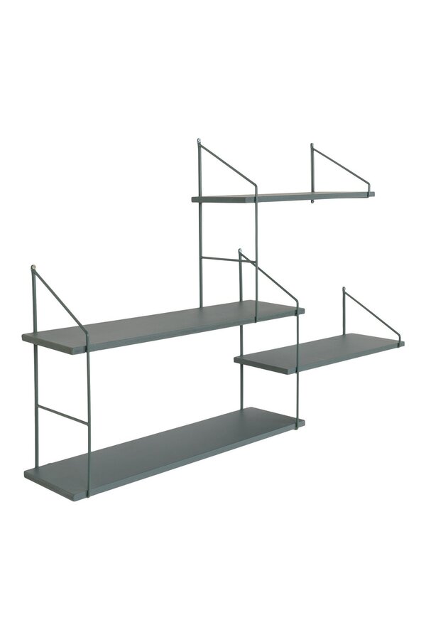 Harlem Plank – Grün, Stahl/Paulownia, 99 x 17,5 x 62 cm