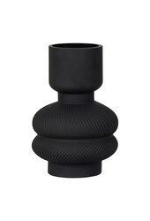 Vase – Schwarz, Glas, Ø 15 x 22 cm