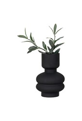 Vase – Schwarz, Glas, Ø 15 x 22 cm