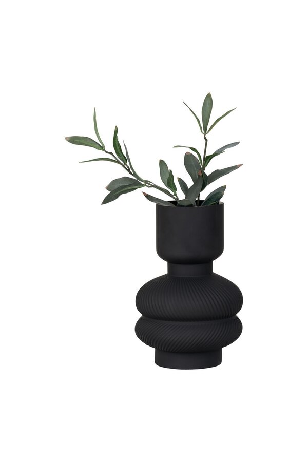 Vase – Schwarz, Glas, Ø 15 x 22 cm