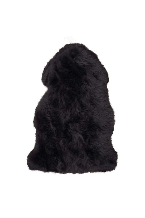 Lammleder – Echtes Lammleder, Schwarz – 50 x 85 cm