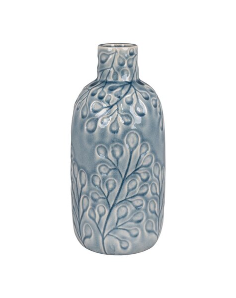 Vase – Blau, Keramik, 12 x 26 cm