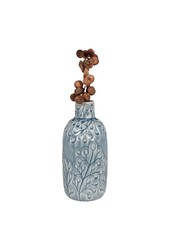Vase – Blau, Keramik, 12 x 26 cm
