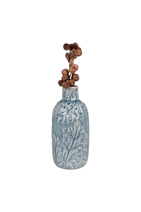 Vase – Blau, Keramik, 12 x 26 cm