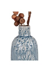 Vase – Blau, Keramik, 12 x 26 cm