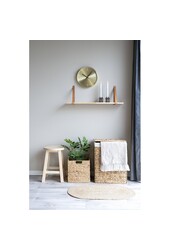 Cort Plaid – Elfenbein/Beige, 100 % recycelte Baumwolle, 130 x 160 cm