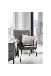 Savannah Kissen – Beige, mit Reißverschluss, 100 % Polyester, 45 x 45 cm