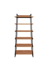 Sakai Bücherregal – Asche, Stahl/Holz, 80 x 35 x 185 cm