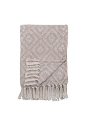 Cort Plaid – Elfenbein/Beige, 100 % recycelte Baumwolle, 130 x 160 cm